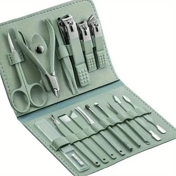 Professional Manicure Pedicure Kit 16 Pcs Set